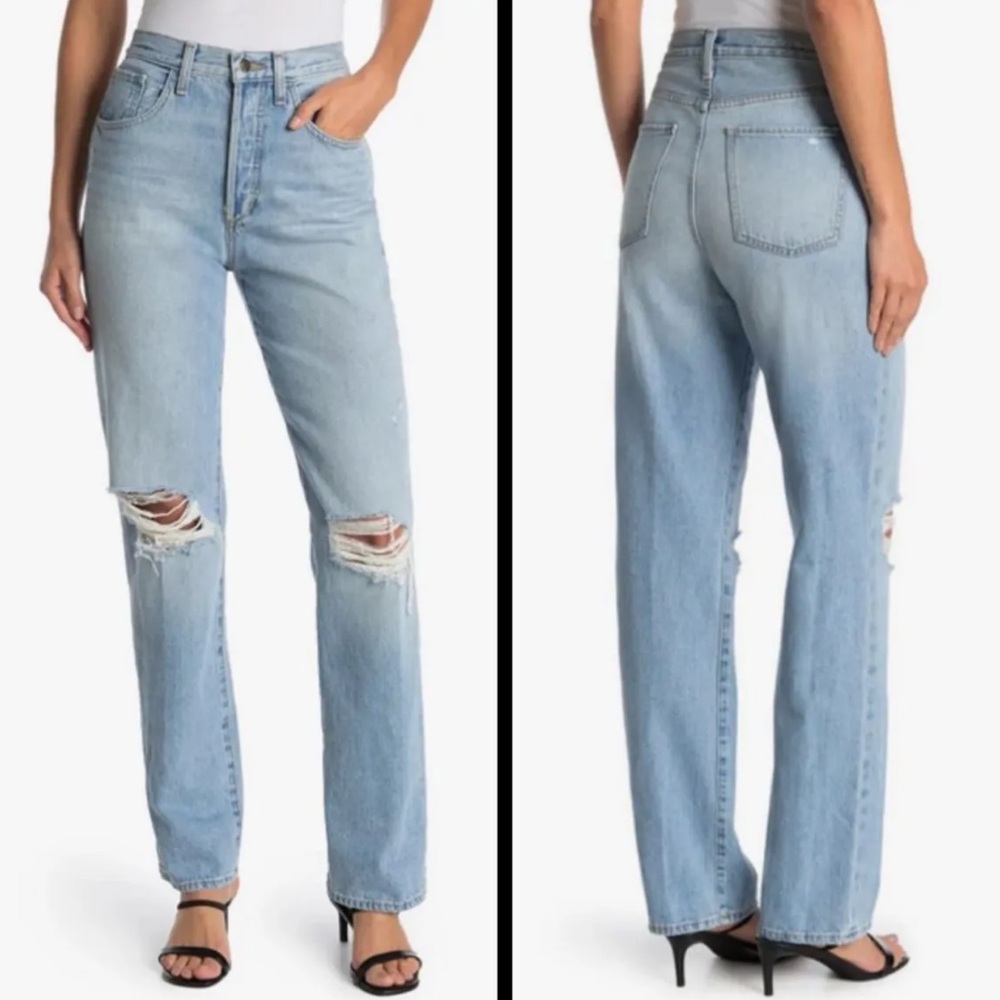 Favorite Daughter The Otto High Rise Distressed Boyfriend Jeans in “Cheshire”